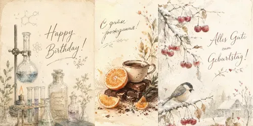 Birthday Cards generated by chatgpt-image