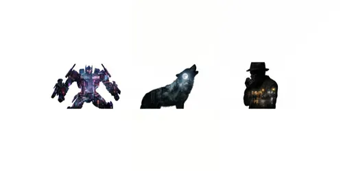 Double Exposure Silhouettes generated by gemini-image