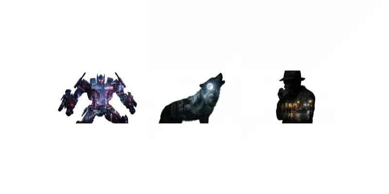 Double Exposure Silhouettes generated by undefined
