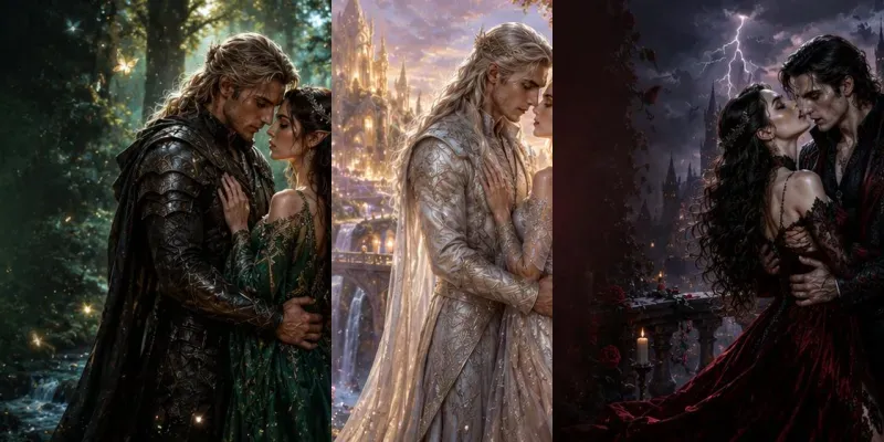 Fantasy Romance Covers generated by undefined