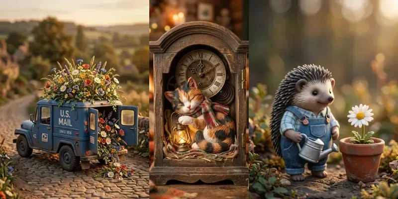 3D Claymation Cozy Characters Art generated by undefined