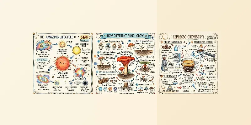 Whimsical Handdrawn Infographics generated by undefined
