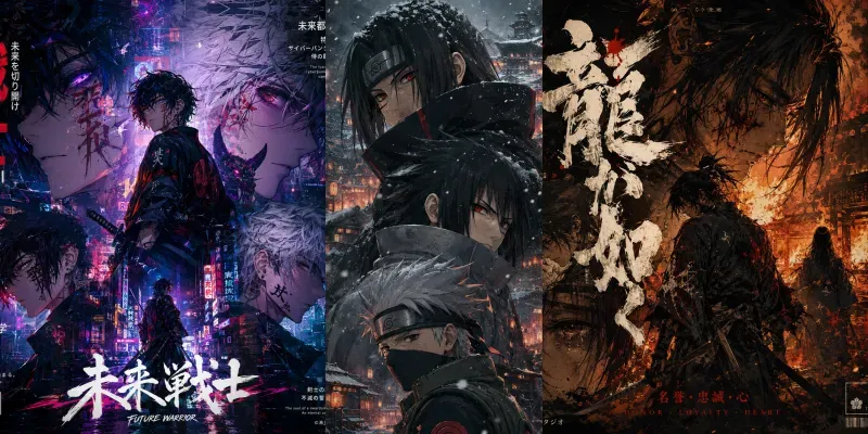 Urban Anime Character Poster Collections generated by undefined