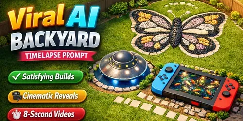 Viral Backyard Timelapses generated by veo