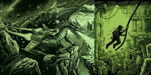 1989 Pure Monochrome Handheld Pixel Art generated by gemini-image