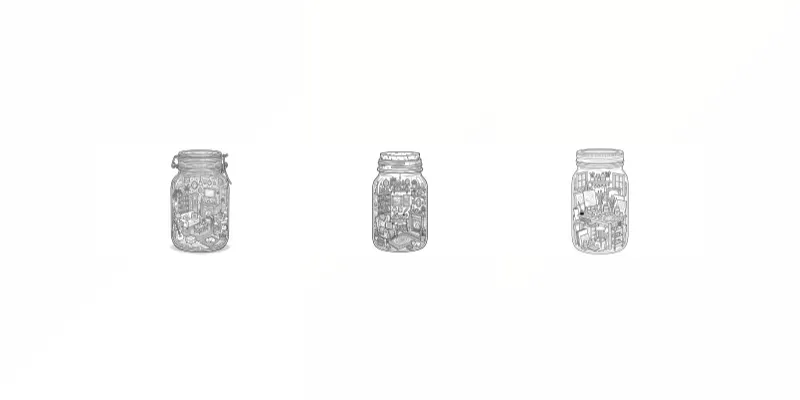 Detailed Jar Room Coloring Pages generated by undefined