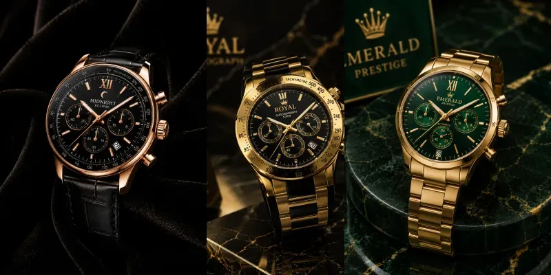 Luxury Watch Commercial Photos generated by undefined