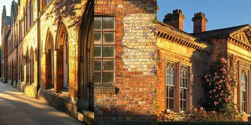 Architecture Flemish Brickwork generated by midjourney