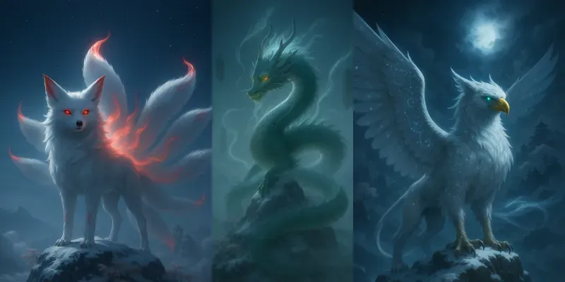 Majestic Mythical Creatures generated by undefined