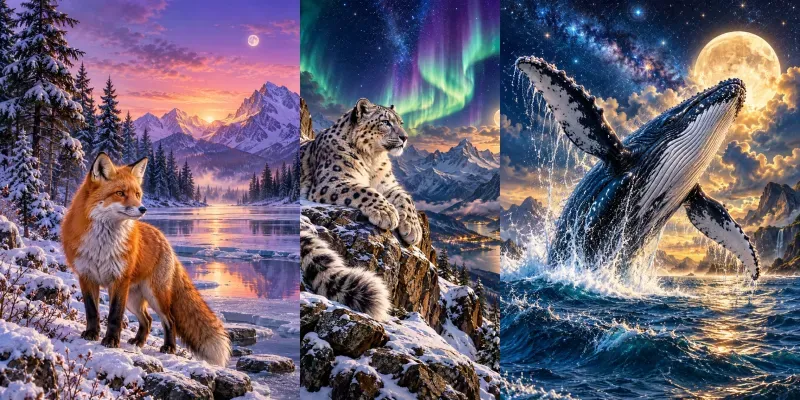 Wildlife Dreamscape Art