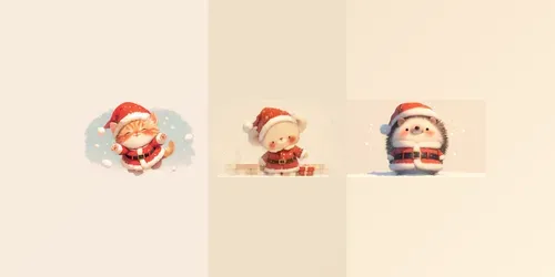 Cute Santa Animals Generator generated by midjourney