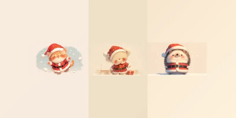 Cute Santa Animals Generator generated by undefined