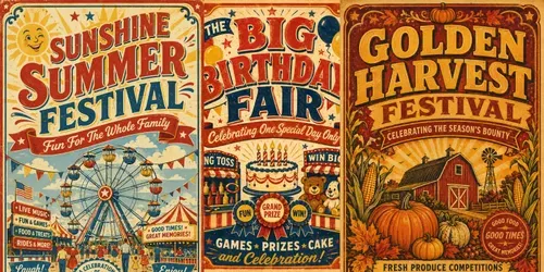 Retro County Fair Poster Generator generated by chatgpt-image