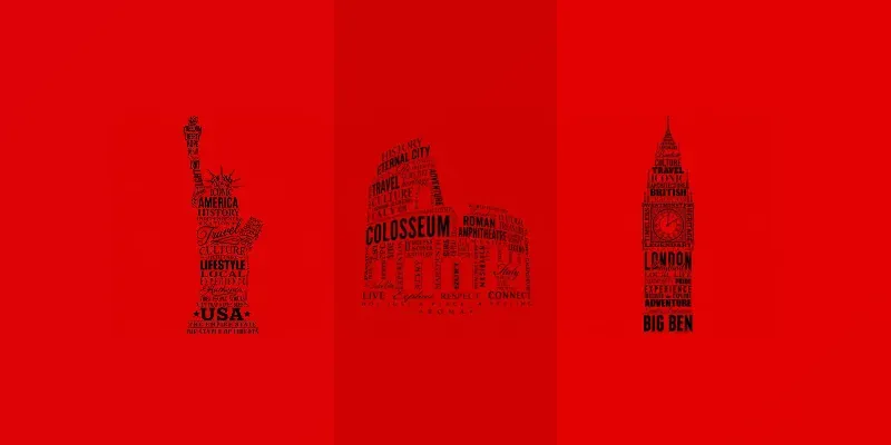 Global Landmark Typography Posters generated by undefined