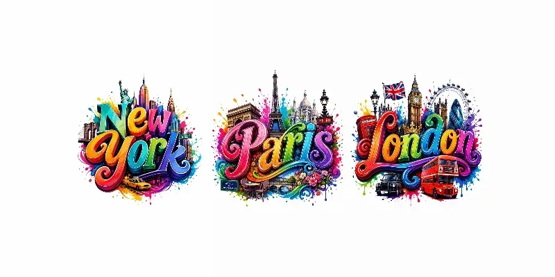 Premium City Typography Designs generated by undefined