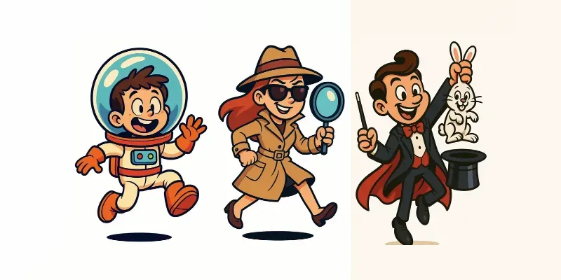 Cartoon Character Sticker Designs generated by undefined