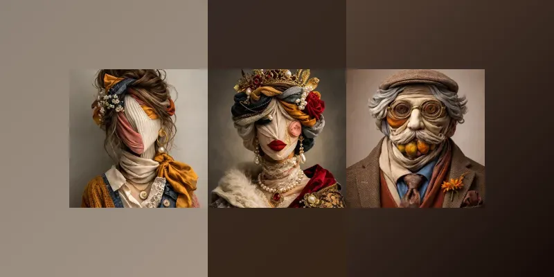 Creative Surreal Clothing Portraits generated by undefined