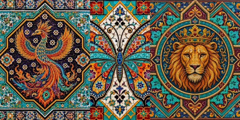 Kaleidoscopic Mosaic Pattern Collections generated by undefined