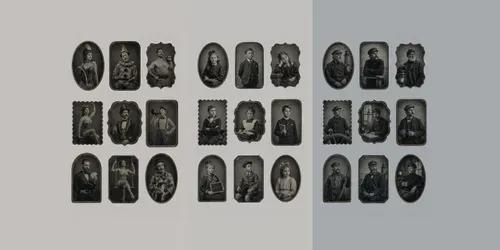 Vintage Tintype Portrait Cutouts generated by chatgpt-image