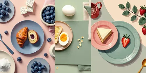 Pastel Picnic Flat Lays generated by flux