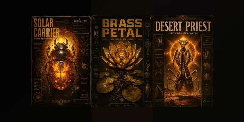 Dark Botanical Solarpulp Posters generated by undefined