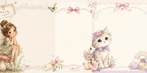 Cute Character Scrapbook Pages generated by chatgpt-image