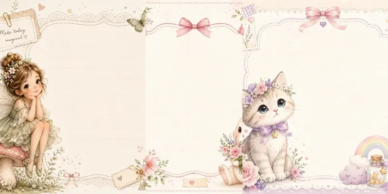 Cute Character Scrapbook Pages generated by undefined