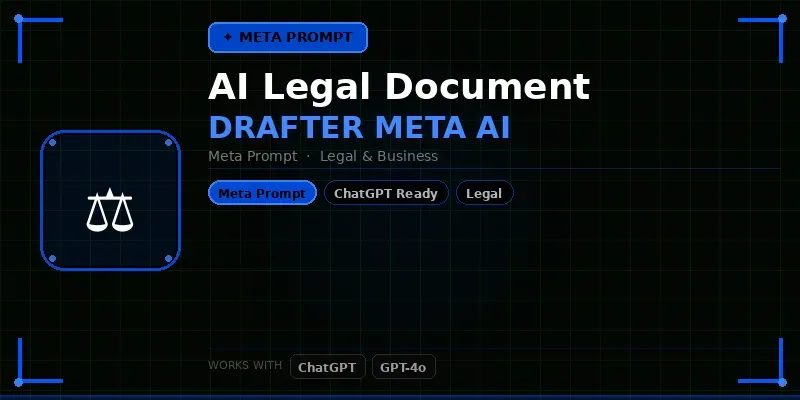 Legal Document Drafter Meta Ai generated by undefined