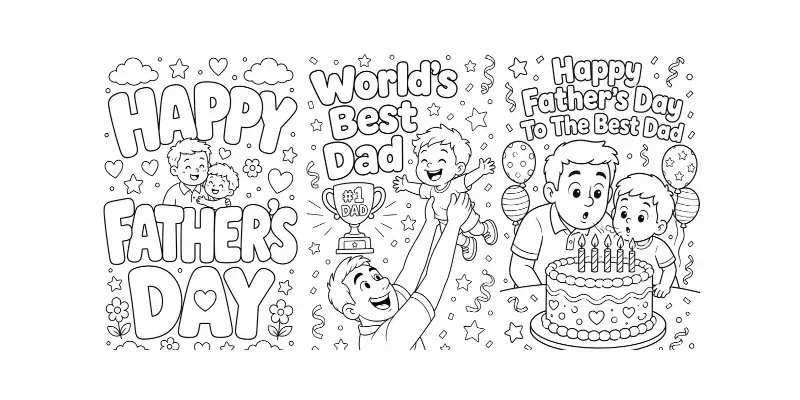 Fathers Day Coloring Pages For Kids generated by undefined