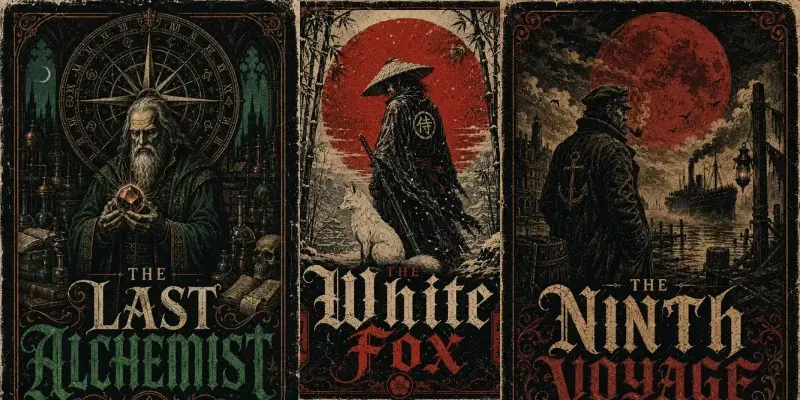Vintage A24 Style Book Covers generated by undefined