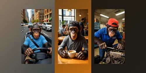 Viral Chimp Realism Videos generated by grok-video