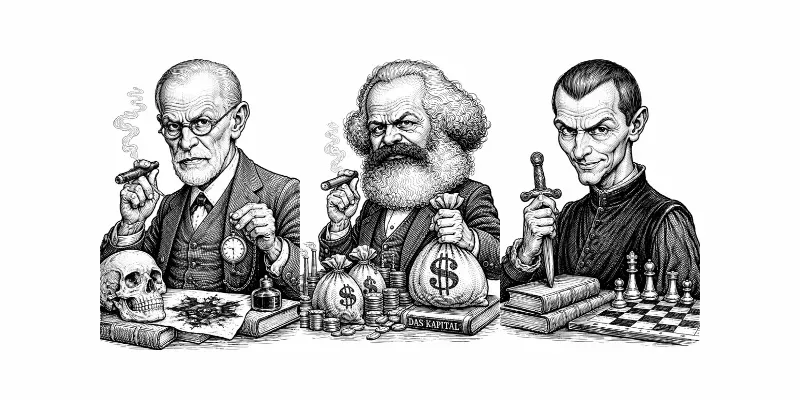 Editorial Engraving Caricature Art generated by undefined