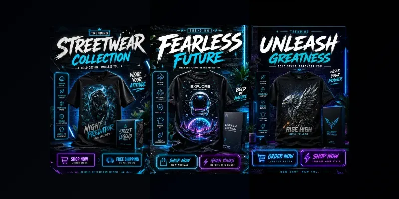 Trending Tshirt Promo Designs generated by undefined