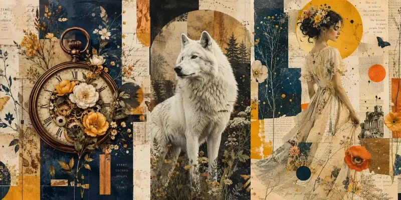 Surreal Collage Character Portraits generated by undefined