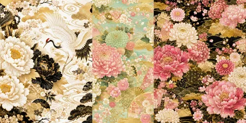 Authentic Elegant Kimono Patterns generated by chatgpt-image