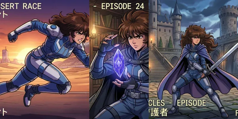 90s Retro Anime Images To Characters generated by undefined