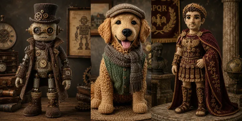 Crochet Doll Portraits generated by undefined