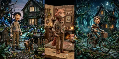 Plasticine Puppet Characters generated by gemini-image