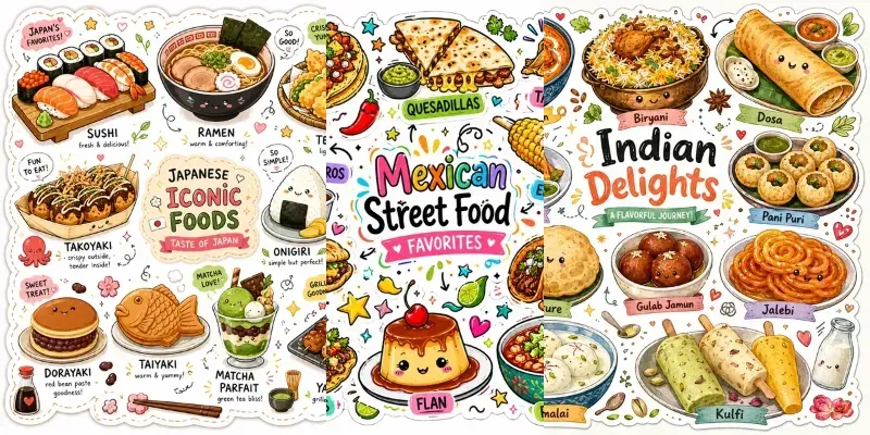 World Food Sticker Sheets generated by undefined