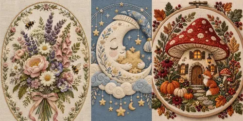 Embroidery Motif Illustration Studios generated by chatgpt-image