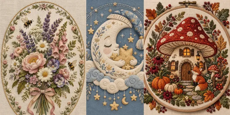 Embroidery Motif Illustration Studios