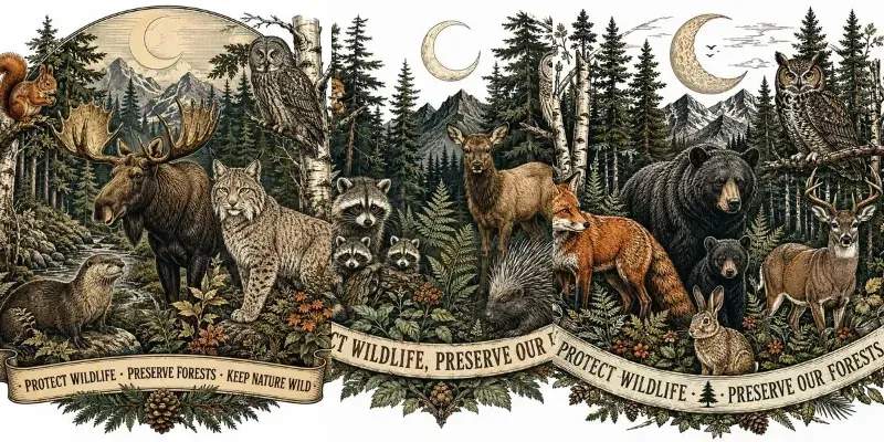 Woodland Wildlife Emblem Collections generated by undefined