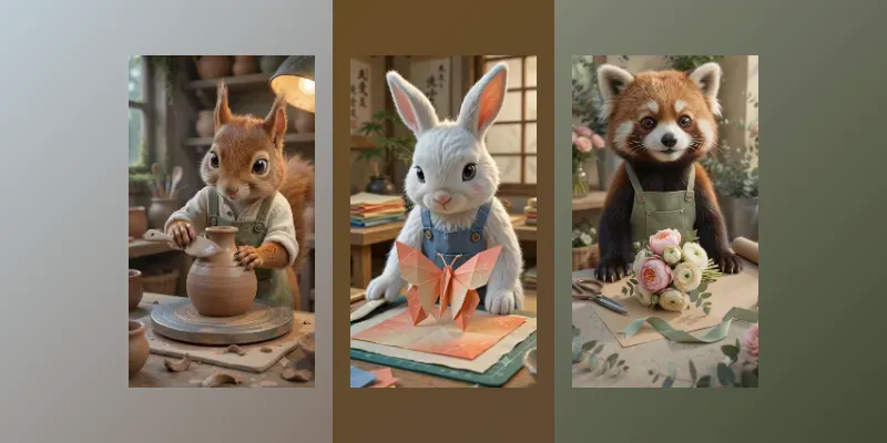 Tiny Animal Crafting ASMR Videos generated by undefined