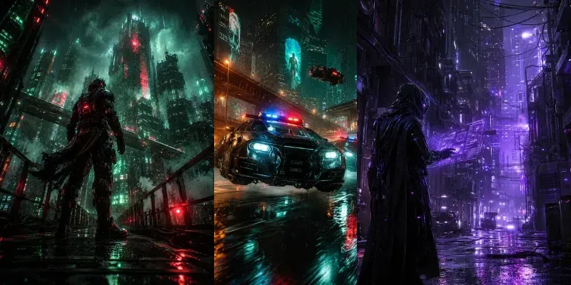 Cyberpunk Dystopian Cities generated by undefined