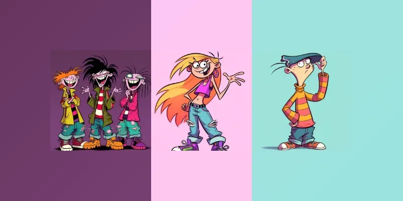Ed Edd Eddy Cartoon Characters generated by undefined