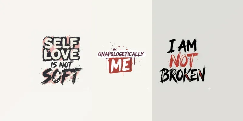 Raw Selflove Typography generated by undefined