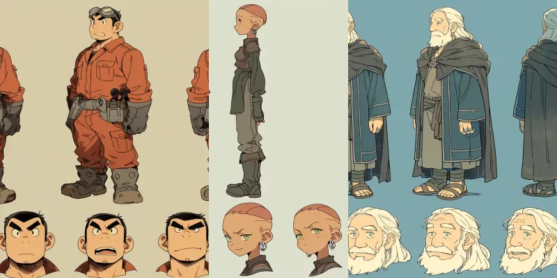 Character Reference Sheet Generator generated by undefined