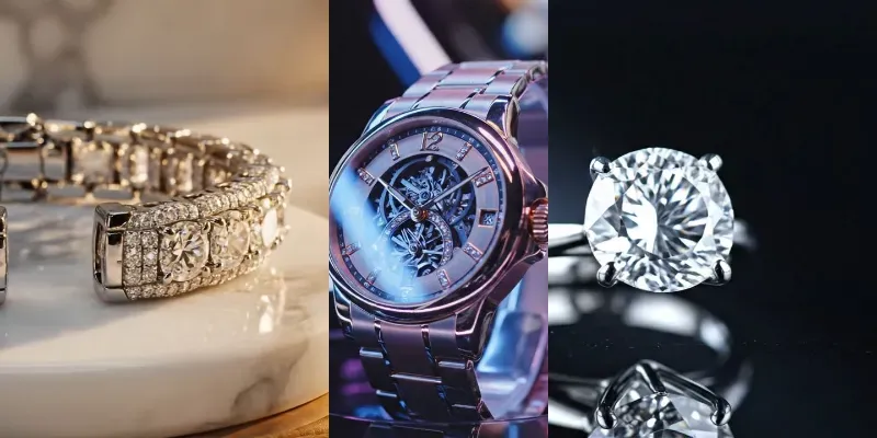 Cinematic Luxury Jewelry Loops 4K generated by undefined