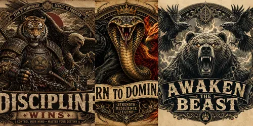 Vintage Beast Emblem Packs generated by chatgpt-image