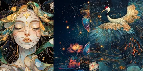 Ornate Glass Blooms generated by midjourney